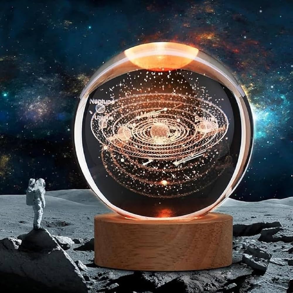 3D Crystal Galaxy lamp Ball